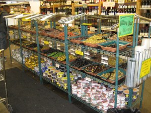 Il banchetto delle olive al Berkeley Bowl