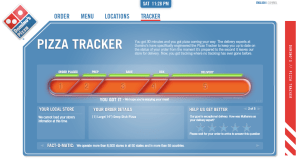 Il pizza tracker di Domino